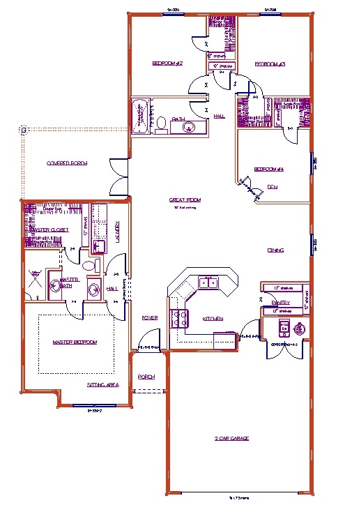 Floorplan 1004louisville Custom Homes by Tompkins Construction