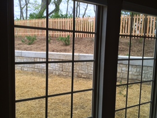 View out of Great room windows to rear yard
