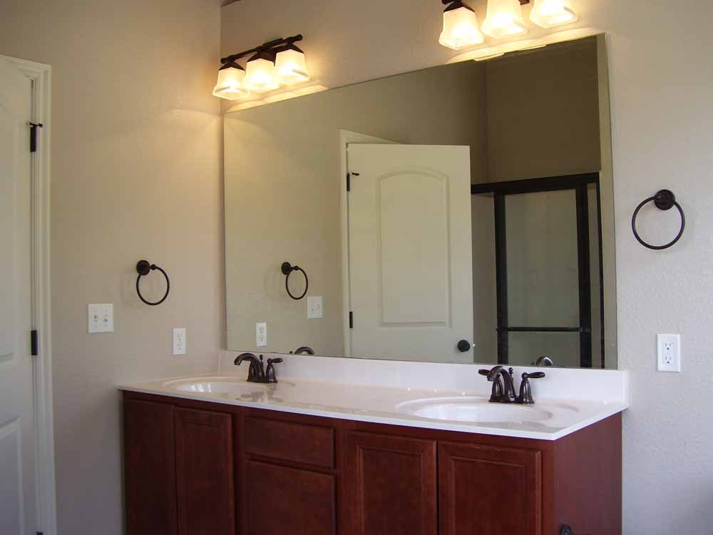 Master bath dual vanities