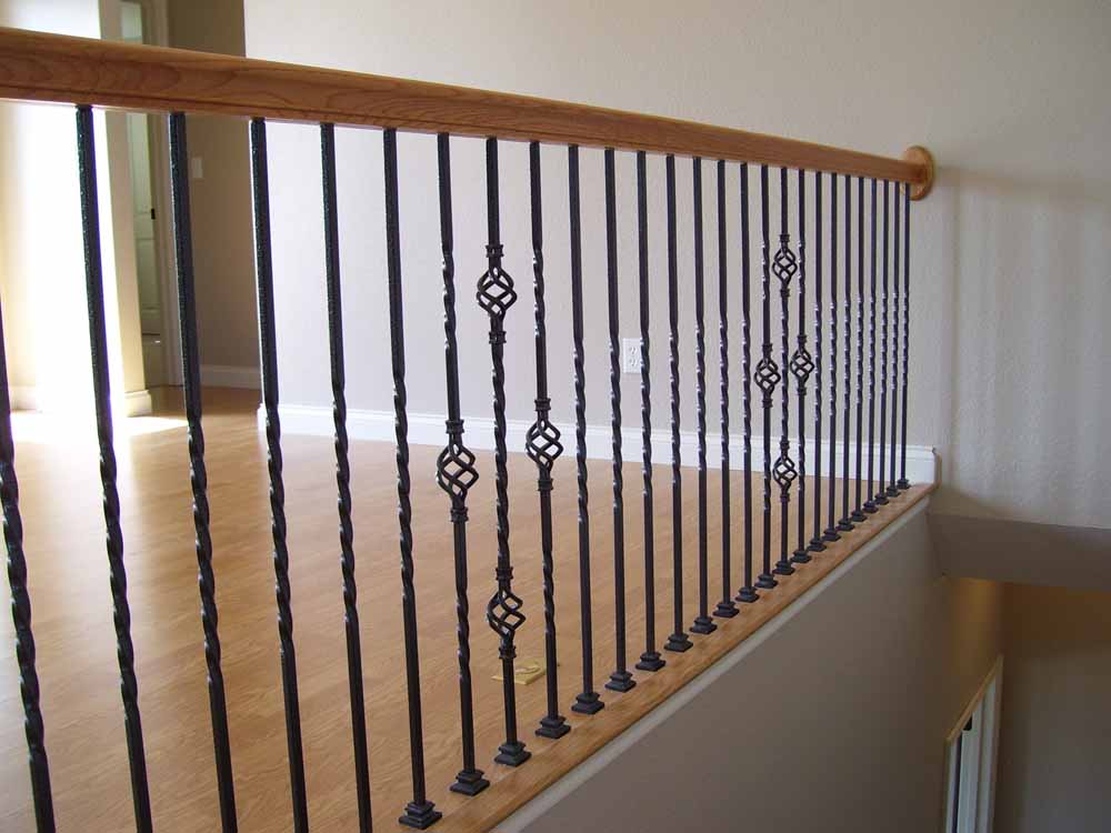 Railing overlooking staircase