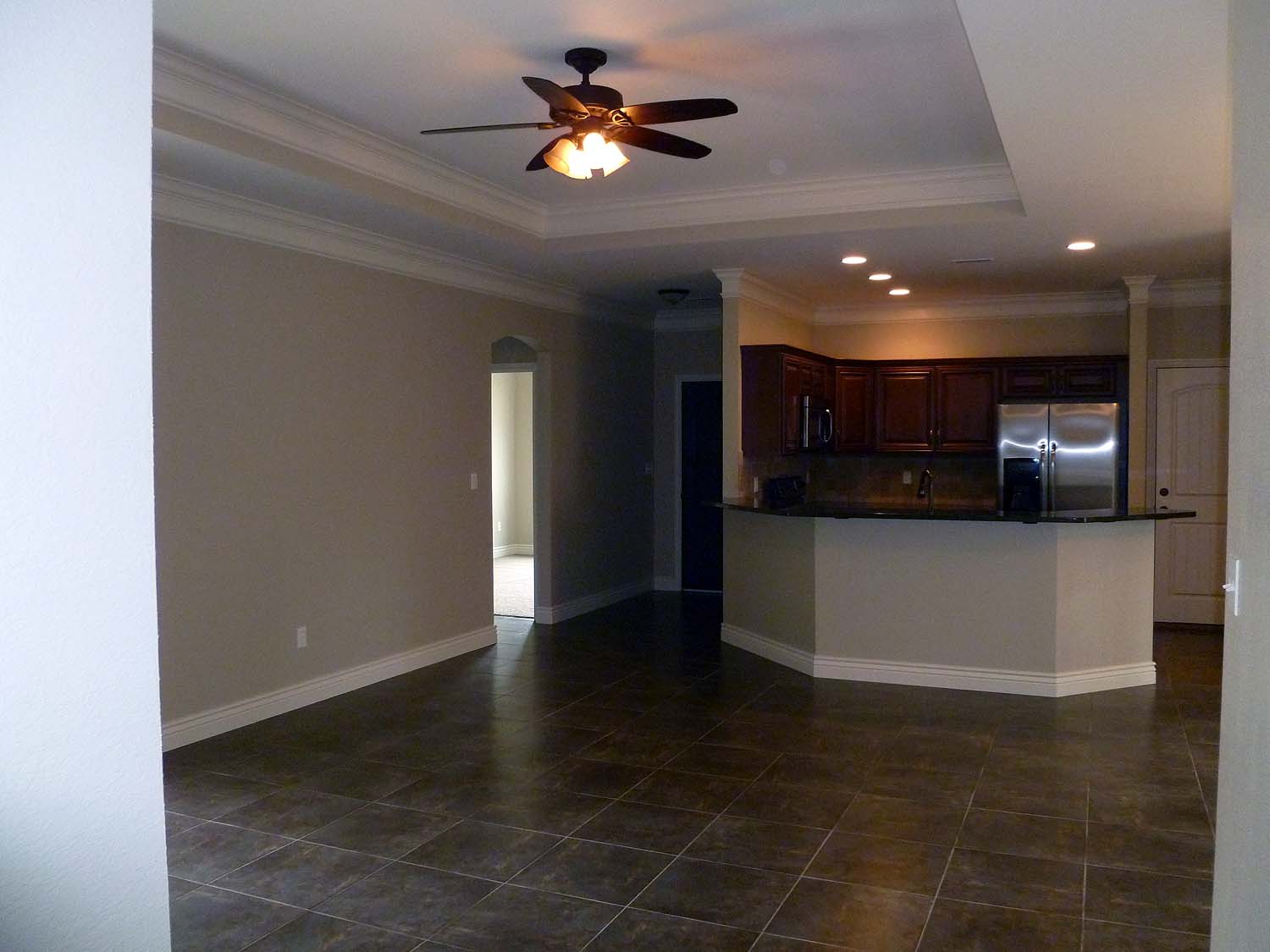 Great room looking toward kitchen