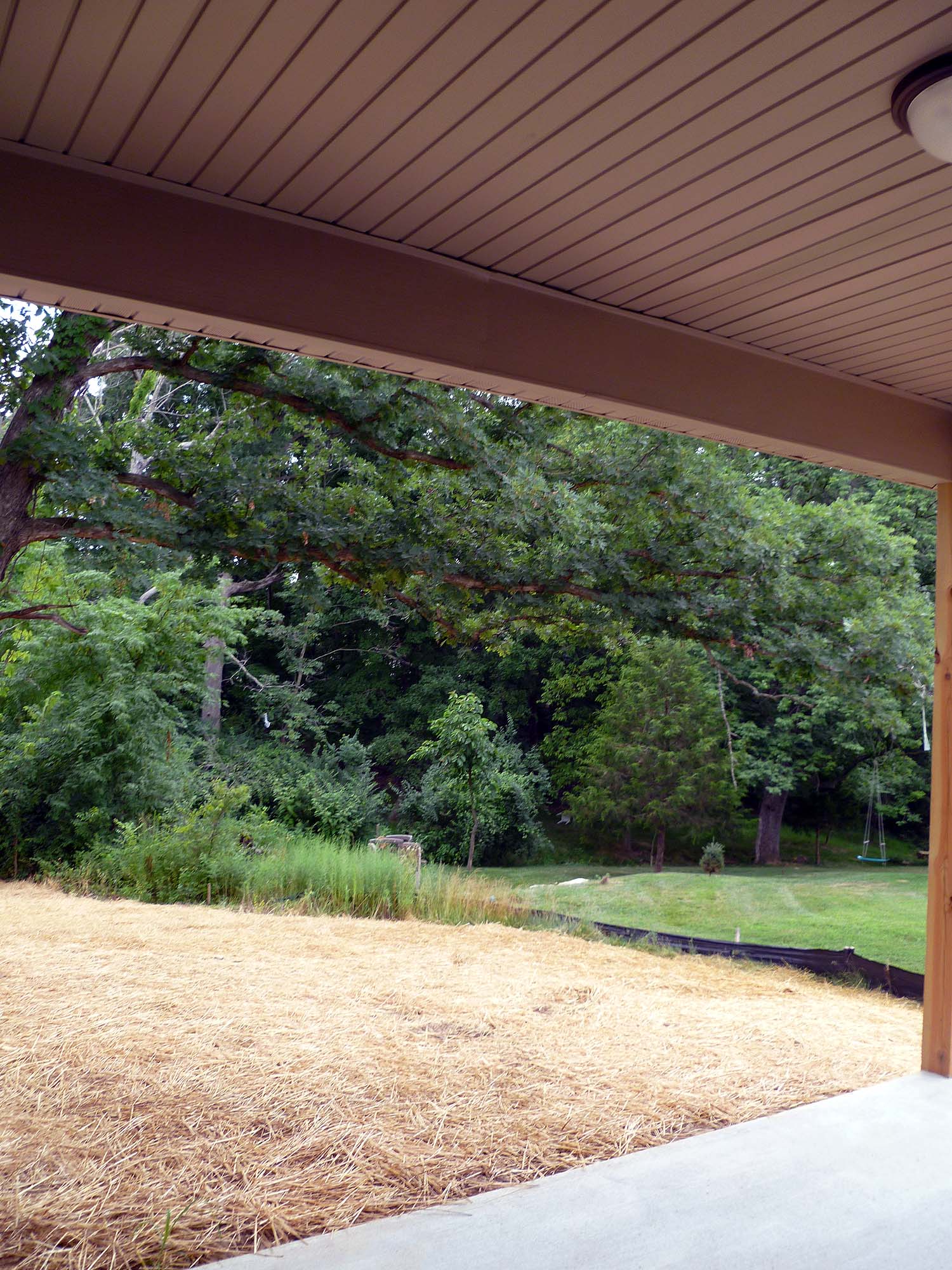 Rear covered porch