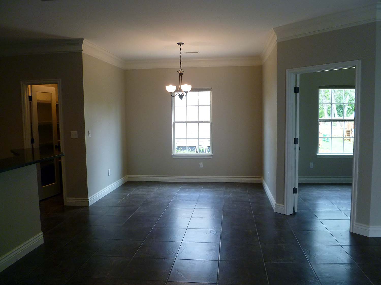 Dining area looking across great room