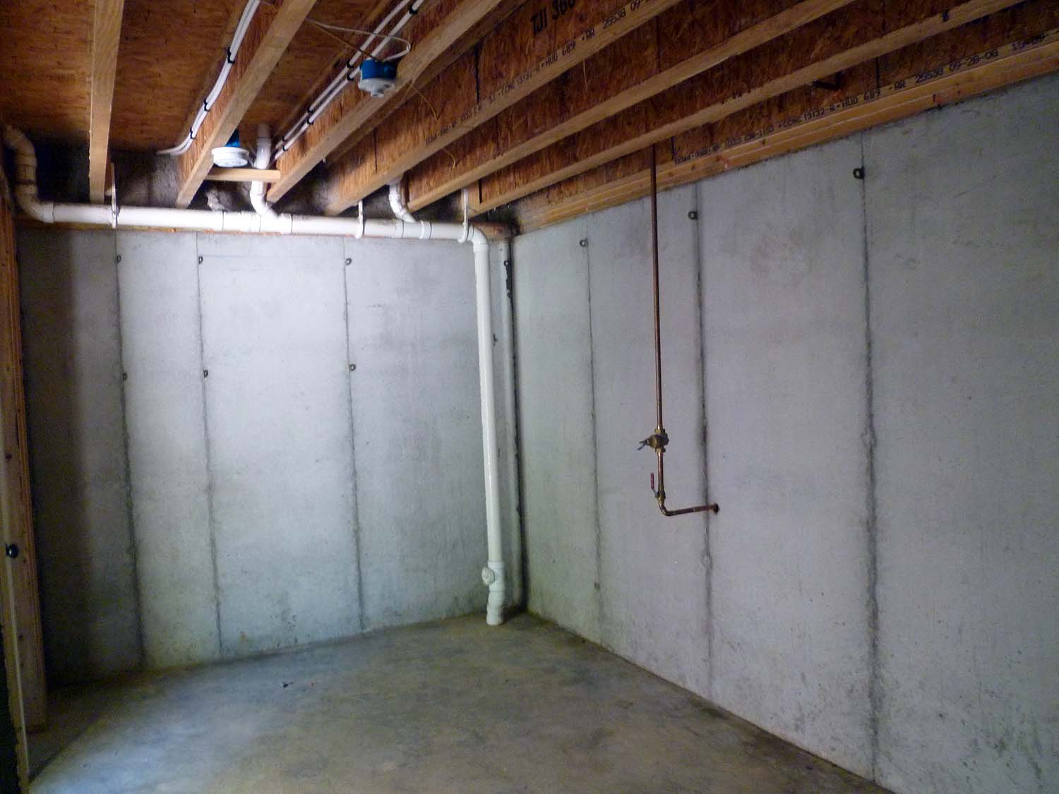 Storage room in lower level off garage