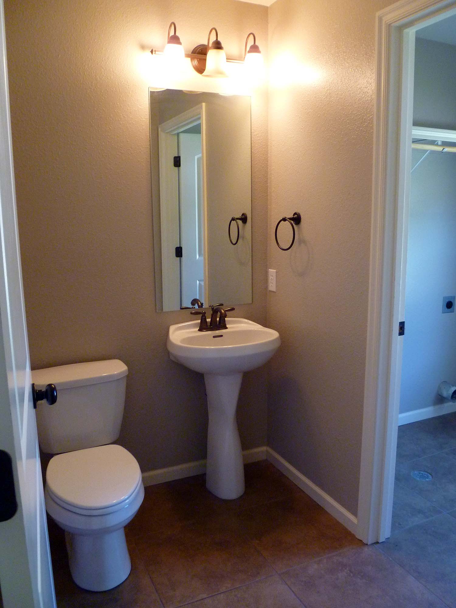 Main floor half bath