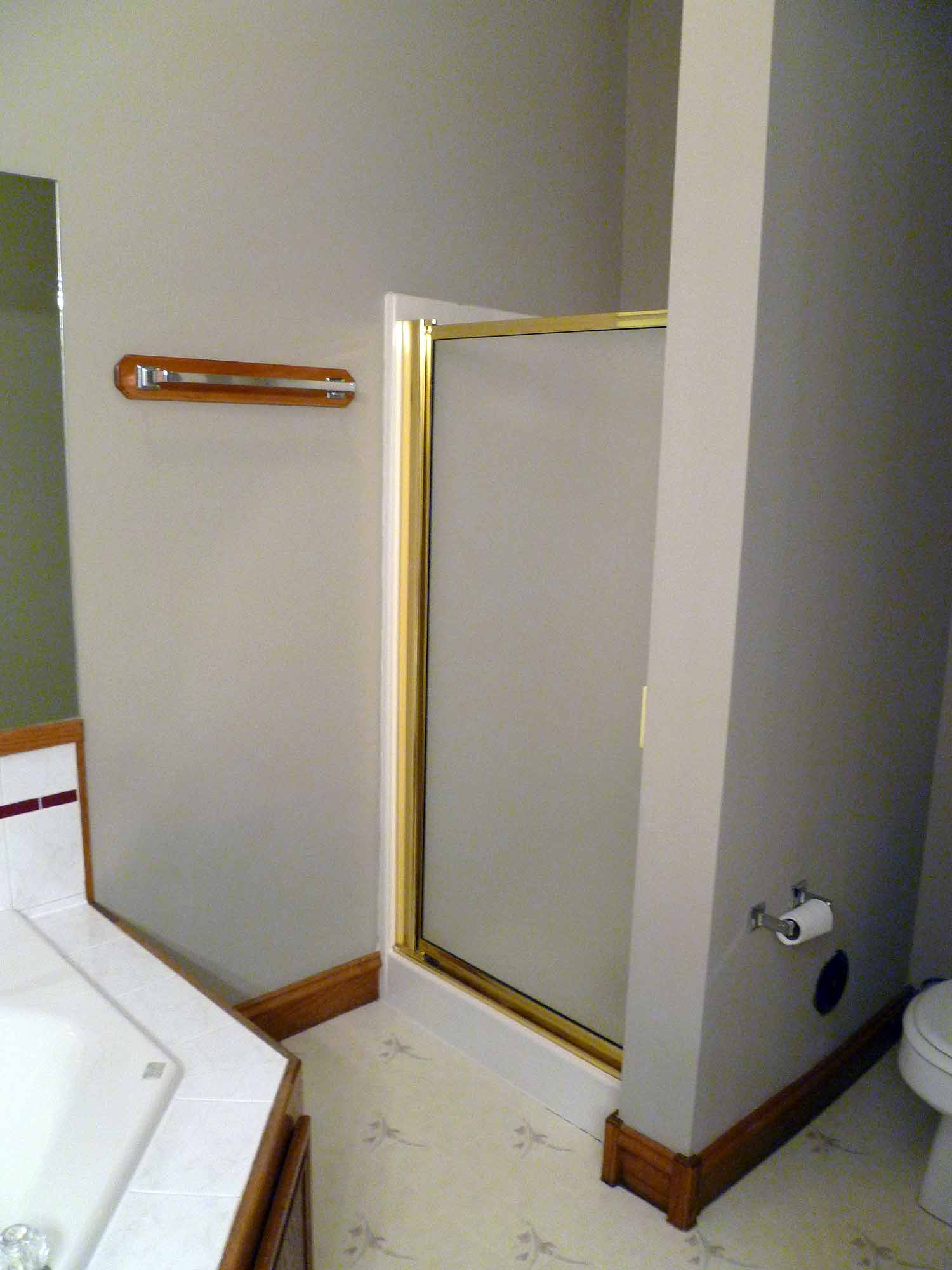Master shower
