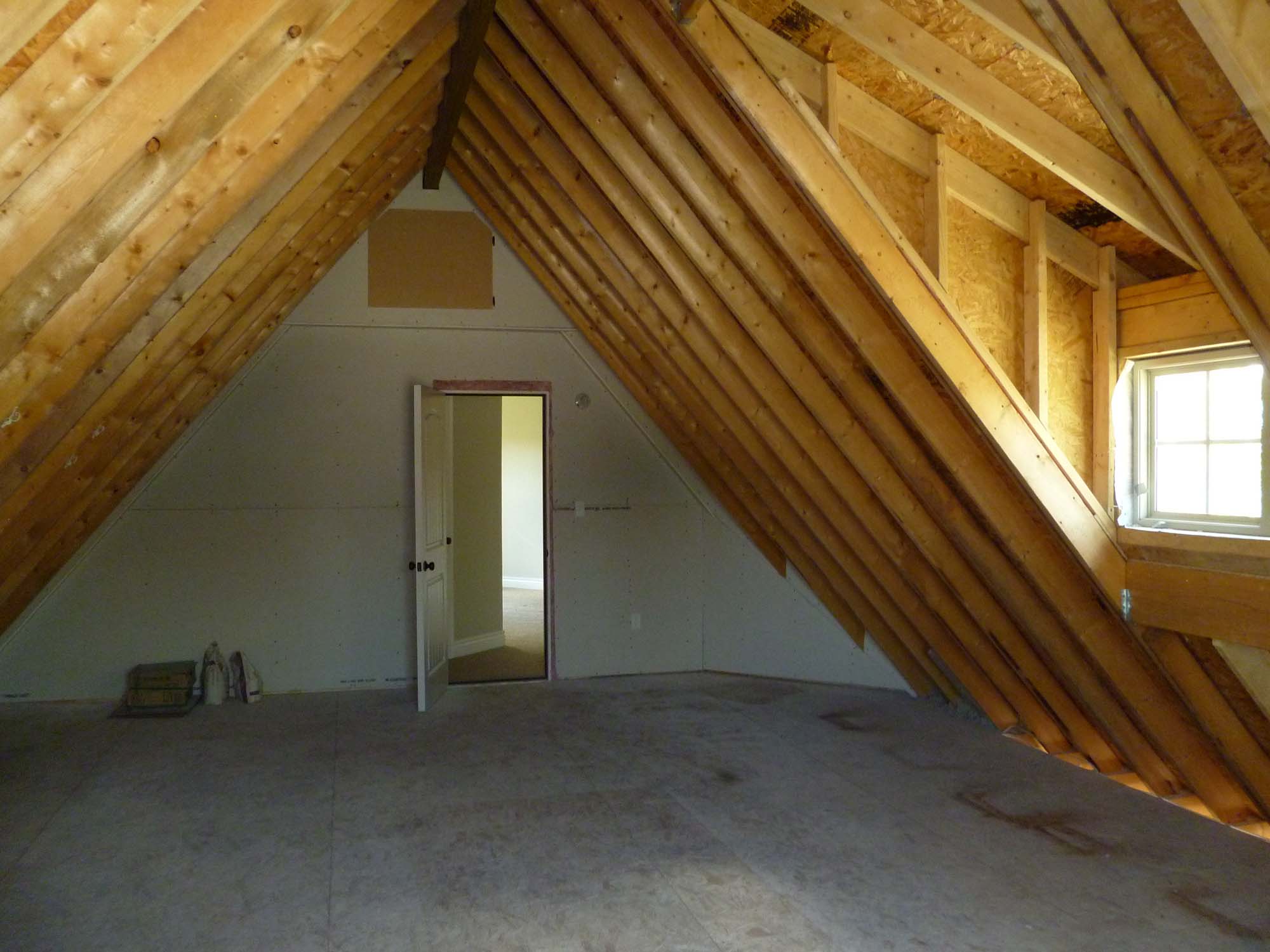 unfinished bonus room over garage