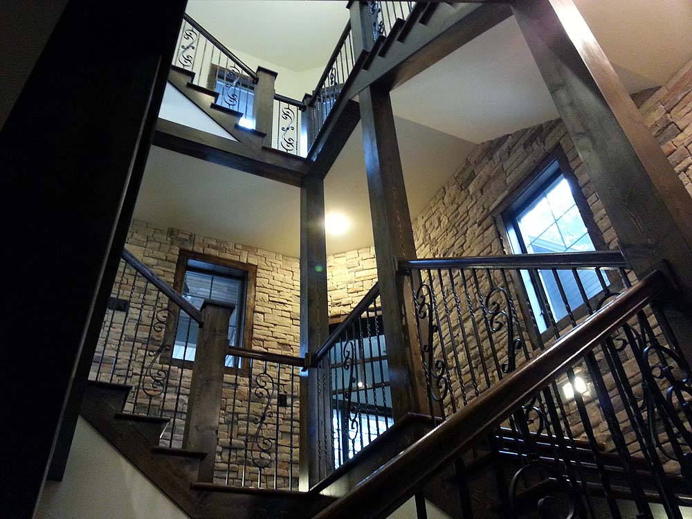 3 level open staircase