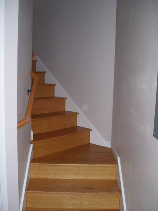 Stairway to bedroom level