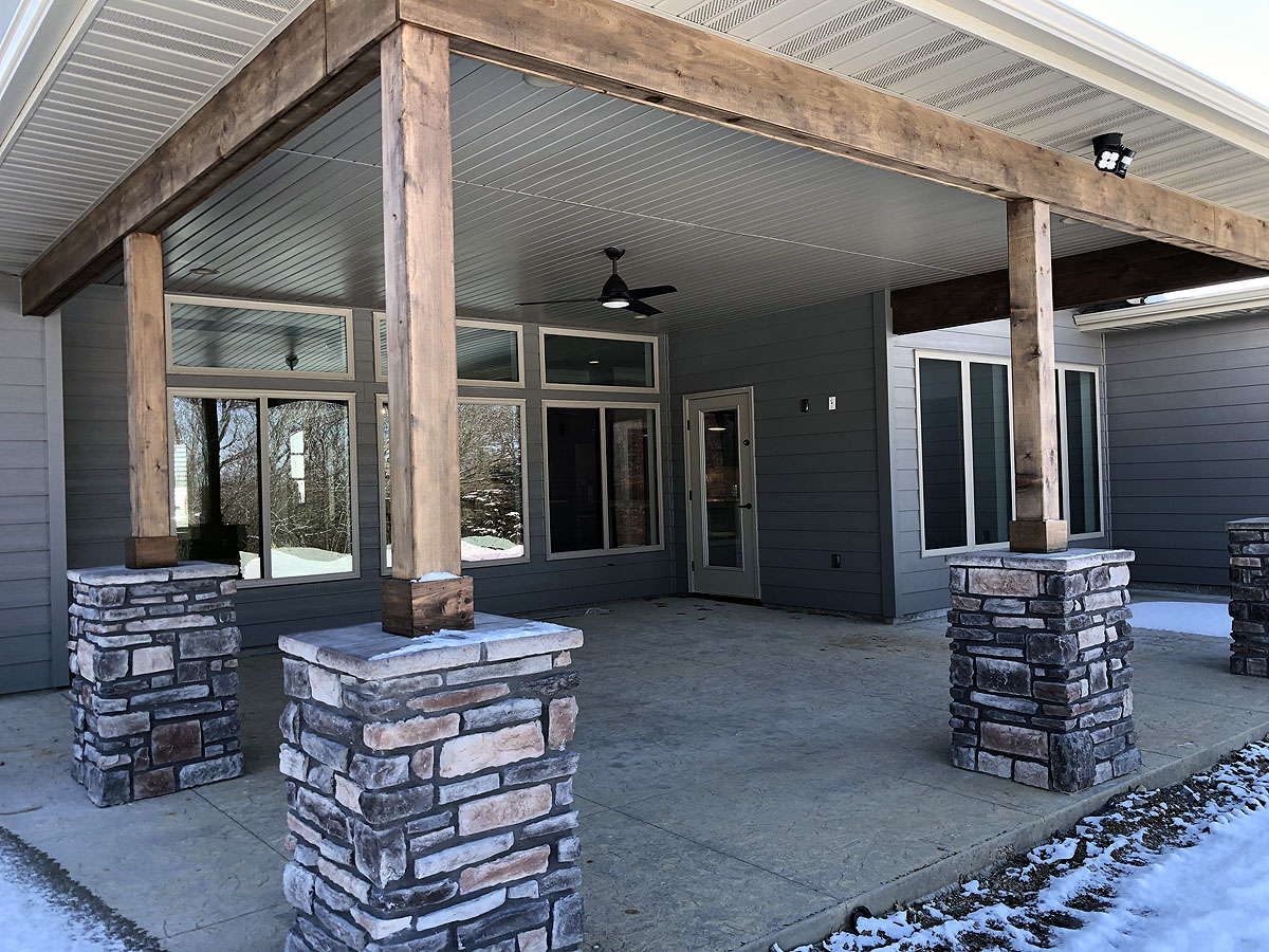 patiosporchesdecksdrivewayssidewalks Custom Homes by Tompkins