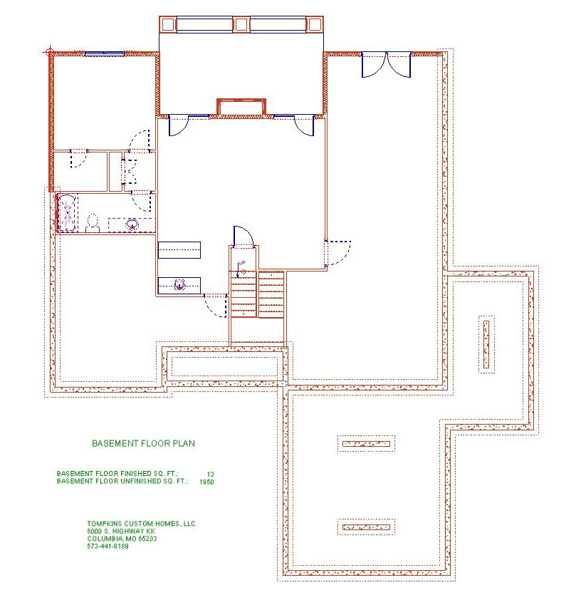 Floorplan 7310hepscottct Custom Homes by Tompkins Construction