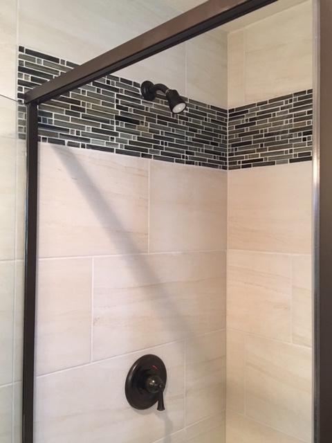 Tile shower