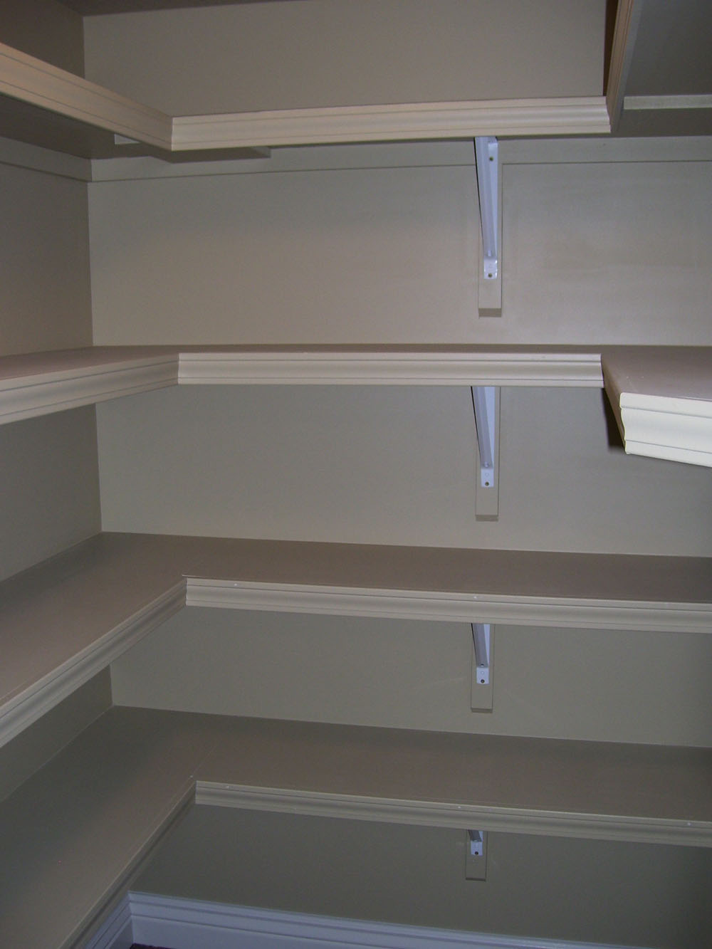 Pantry shelves