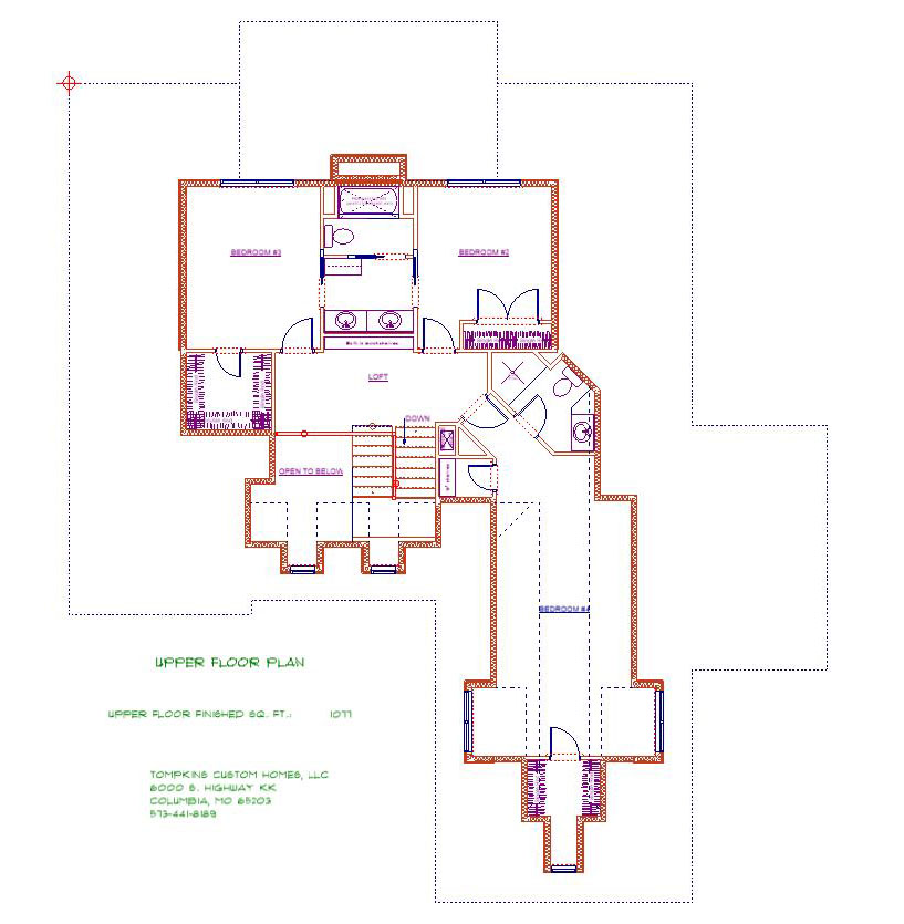Floorplan 7310hepscottct Custom Homes by Tompkins Construction