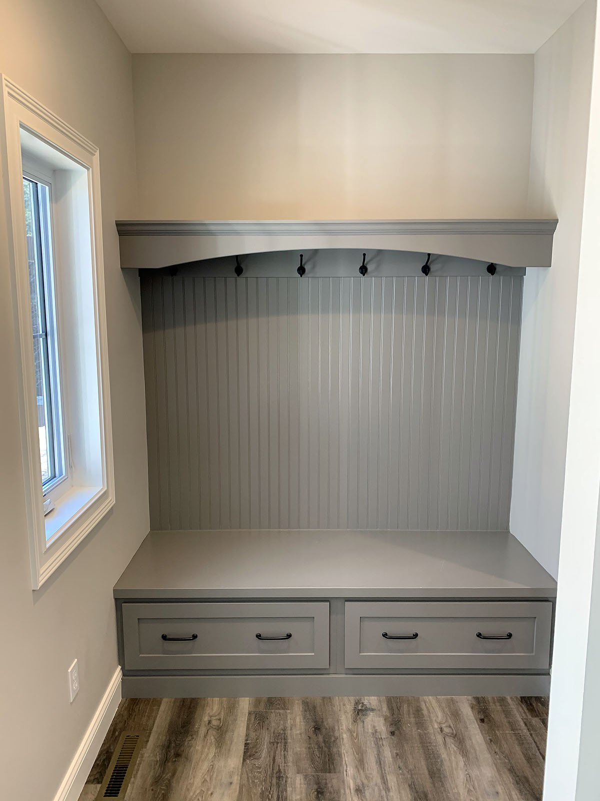 builtinmudroombenchcubbies Custom Homes by Tompkins Construction