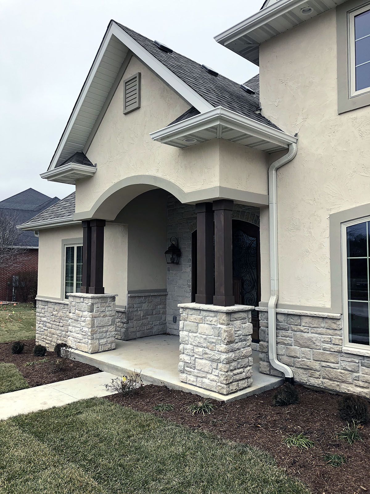 columns-exterior | Custom Homes by Tompkins Construction